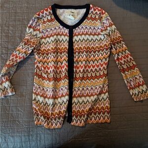 Tabitha colorful Zigzag Patterned Women's s cardigan Sweater